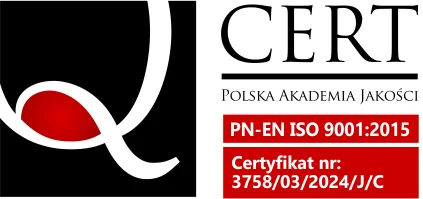 Certyfikat PN-EN ISO 9001:2015 Polskiej Akademii Jakości dla Grupy S.O.S.