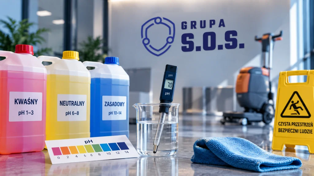 pH środków czyszczących: jak dobrać chemię profesjonalną?