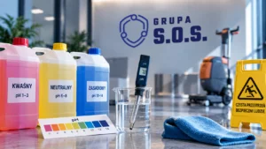 pH środków czyszczących: jak dobrać chemię profesjonalną?